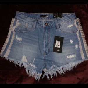 Denim shorts